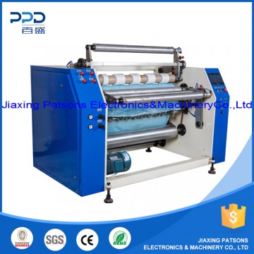 Automatic prestretch slitter rewinder