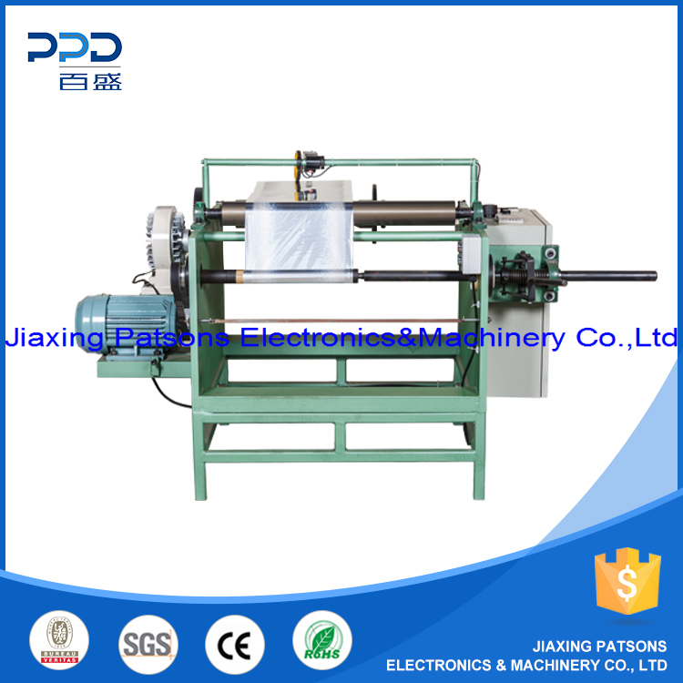 Manual type aluminum foil rewinding machine, 