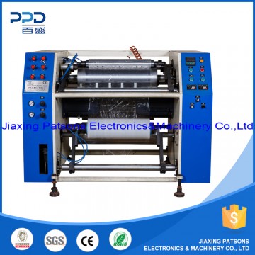 Cling film perforating rewinder machine